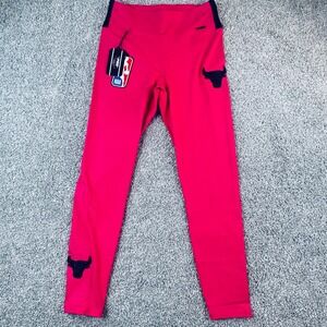 Team Pro Standard Chicago Bulls Legging Womens Medium Pink Yoga Workout NWT $50